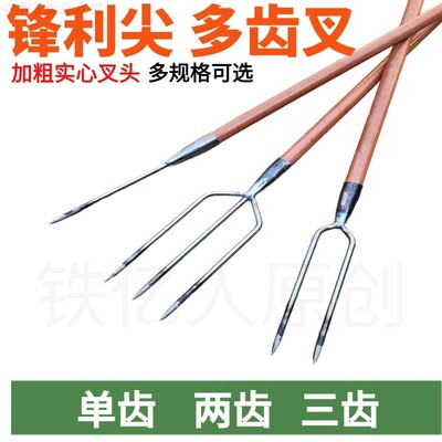探鱼叉多齿齿加粗甲鱼叉排叉加长