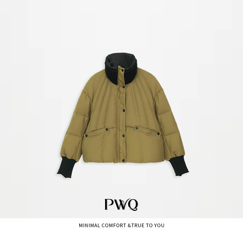 【肯豆泡芙】羽绒服90鹅绒拉链暗扣长袖外套MNY-25111611-DY