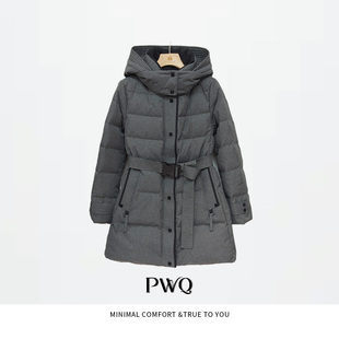 羽绒服90绒立领连帽收腰外套MLS-26012432-DY