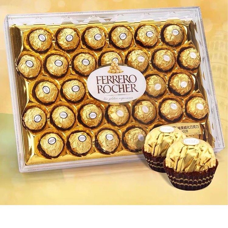 正意大利费列罗巧克力T6 T48粒钻石水礼盒装榛果仁送女友礼物喜糖