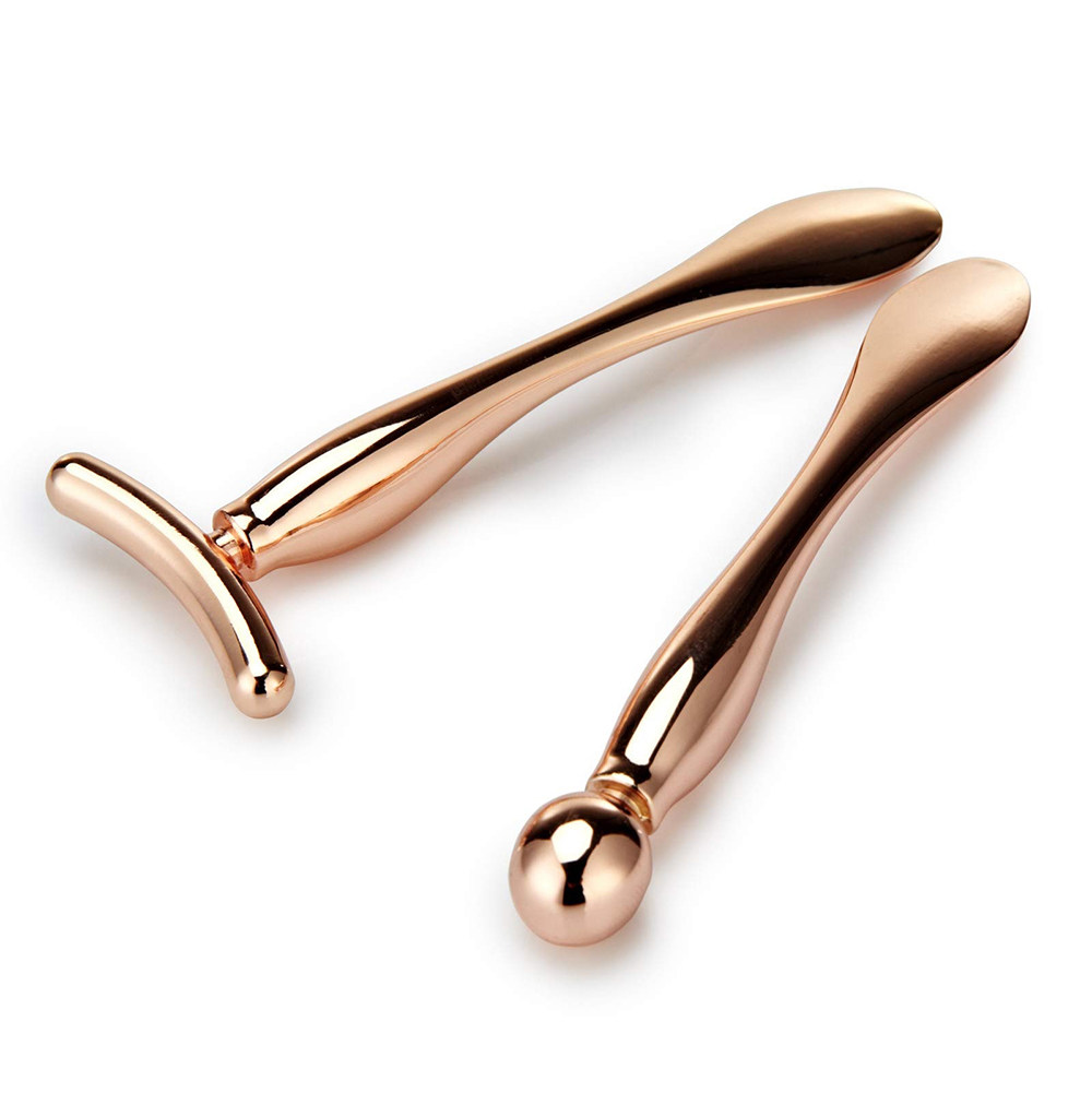 眼霜导入棒面部提拉紧致脸部美容挖取勺涂面霜手动滚珠眼部按摩棒