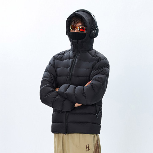 高充绒量排骨羽绒服男士三防面料