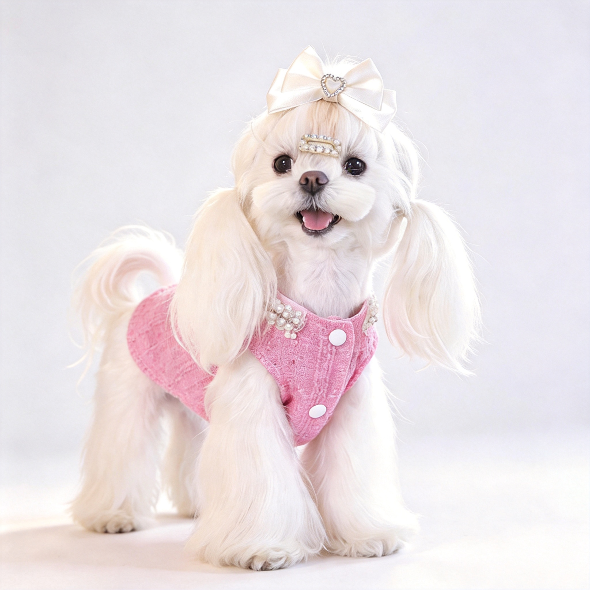 宠物服饰狗狗衣服约克夏马尔济斯比熊泰迪博美婚礼服小型犬公主裙