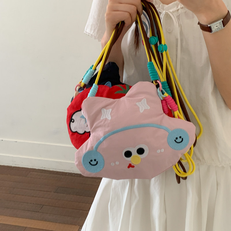 卡通高颜值少女手机包女迷你轻便斜挎包可爱不撞款刺绣多巴胺小包