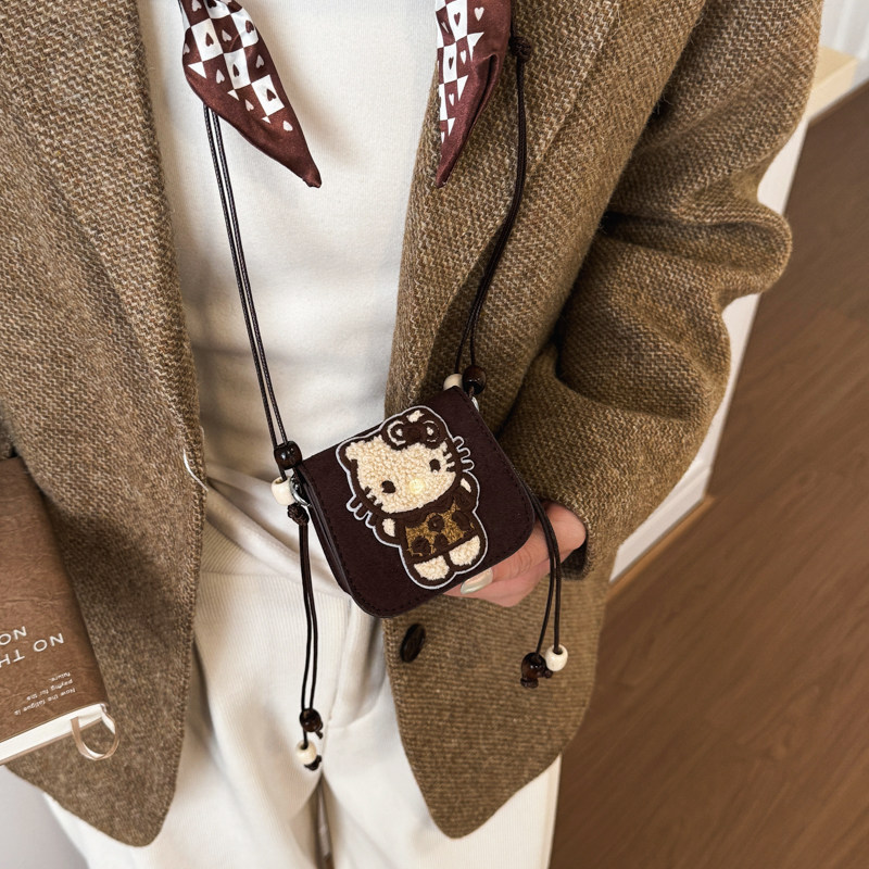 复古麂皮绒HelloKitty小包包女卡通斜挎包女mini零钱包小猫口红包,箱包皮具/热销女包/男包,通用款女包,淘宝优惠券,粉丝福利购,淘宝优惠卷