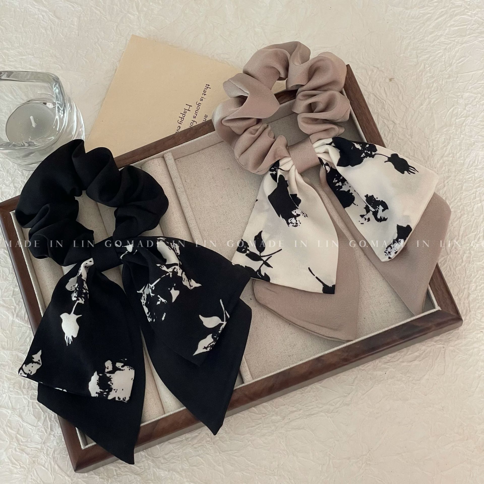 ins韩系大肠发圈女秋季网红扎头绳发绳皮筋简约气质马尾皮筋飘带