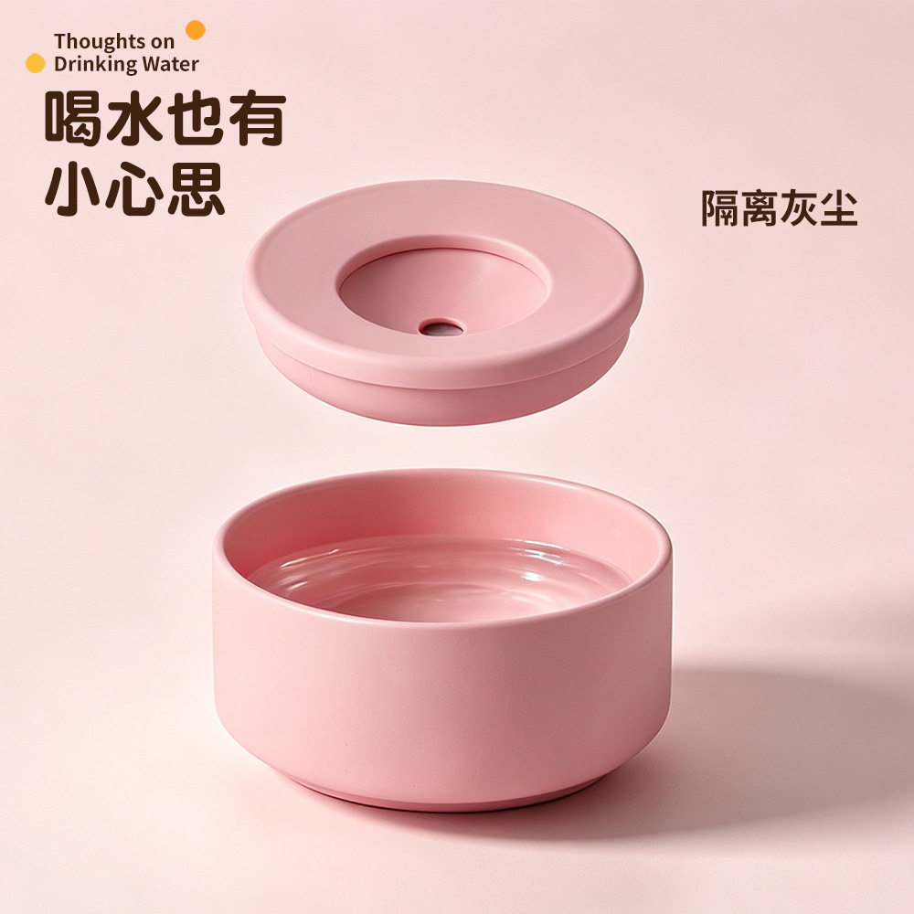 宠物悬浮水碗不湿嘴喝水漂浮碗猫碗喝水防打翻狗狗饮水器狗碗