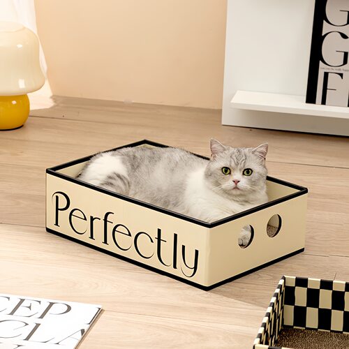 棋盘格大号猫抓板猫窝一体方形猫爪板瓦楞纸磨爪猫玩具宠物猫