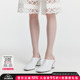 EENK韩国设计师品牌24SS粗跟包头半托鞋后空高跟单鞋方头懒人鞋女