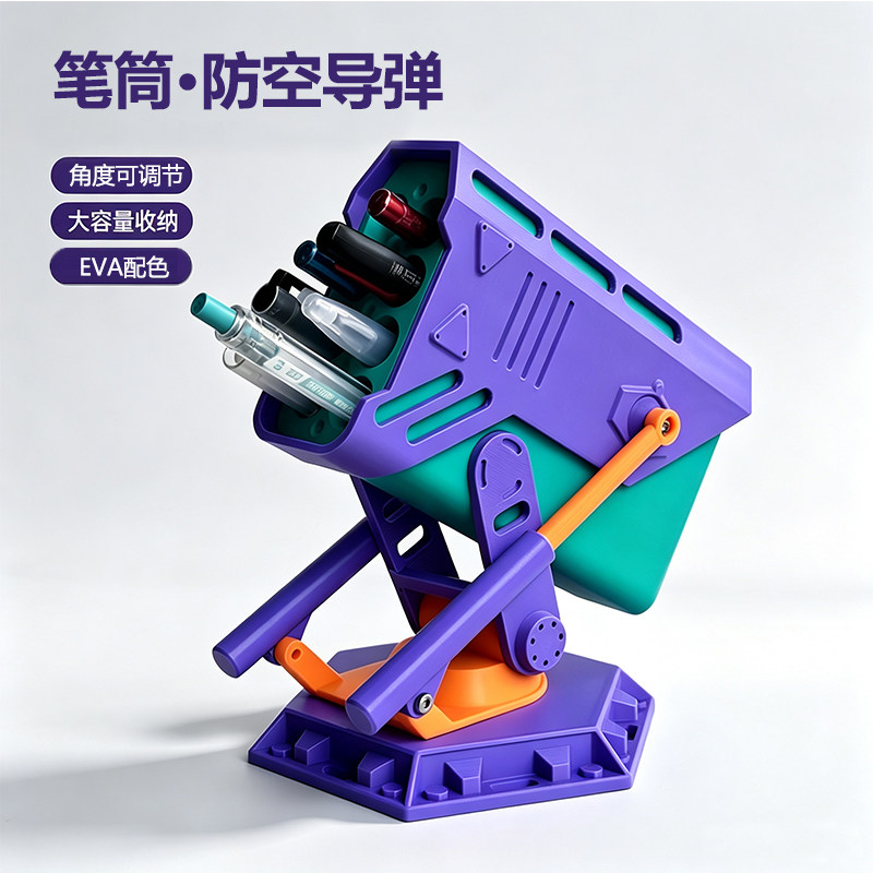 防空导弹发射器创意笔筒摆件图片
