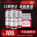 20听红罐整箱大红家庭聚会 Budweiser 醇正450ml 百威啤酒经典 包邮