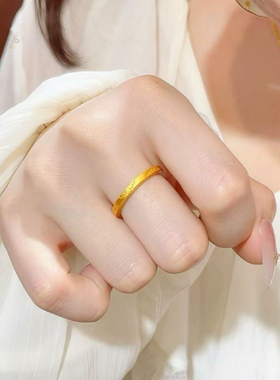 极细2mm情侣对戒日韩礼盒装闺蜜