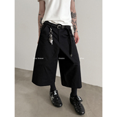 FEWEST 立体A字廓形西装 短裤 VERY 中性设计感纯棉阔腿休闲七分裤