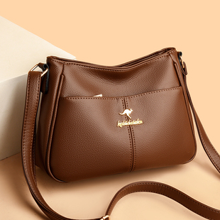 真皮大容量单肩包2025秋冬新款女士包包百搭软皮中年妈妈斜挎包女