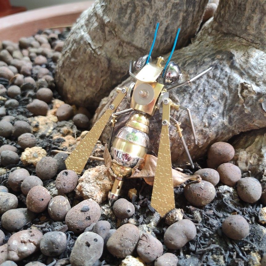 蒸汽朋克机械昆虫大蜜蜂家居摆件纯手工制作个性化礼物创意工艺品