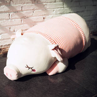 抱着睡觉的娃娃公仔陪你睡觉抱枕女孩懒人大号可爱毛绒玩偶趴趴猪