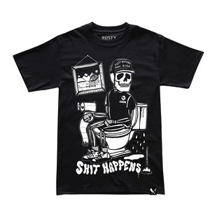 哈雷T恤RustyButcher屠夫摩托复古骑行西海岸有时事情就是这样