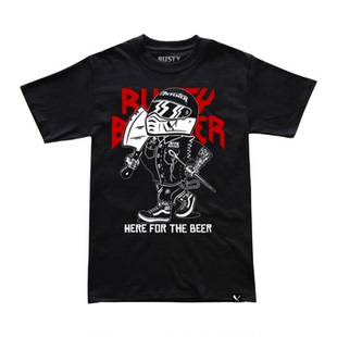 哈雷T恤RustyButcher生锈屠夫摩托骑行ds改装风格beer短袖扛刀