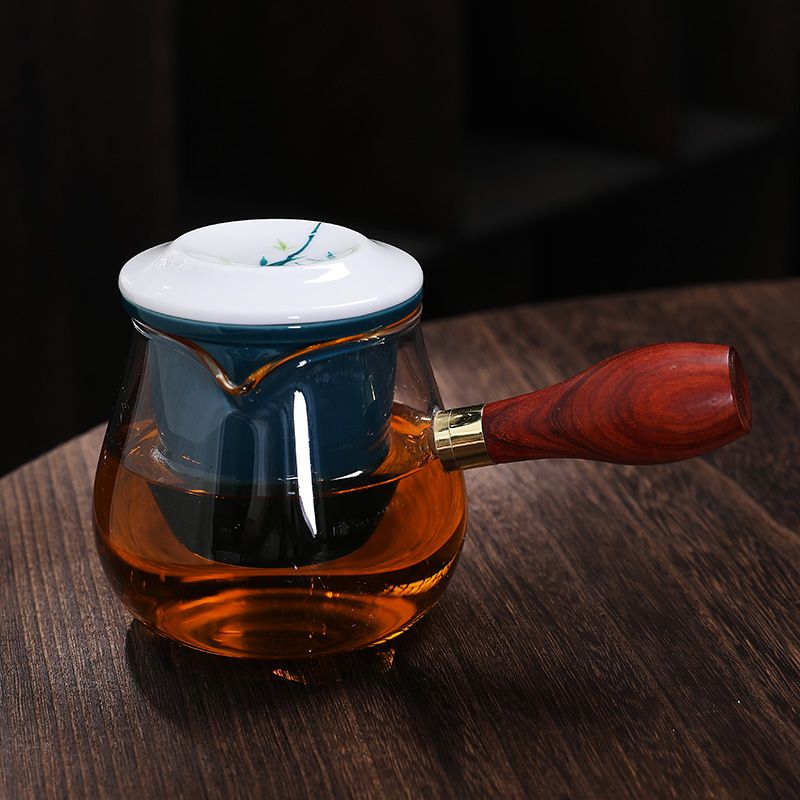 泡红茶专用茶具用品玻璃双耳冲茶器陶瓷花茶泡茶壶茶杯小套装家用