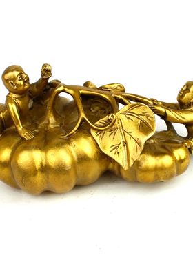 纯铜多子多孙丰收家居摆设