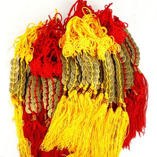 家居吉祥物铜钱 纯铜五帝钱 铜钱一串 五帝六帝八帝 挂件