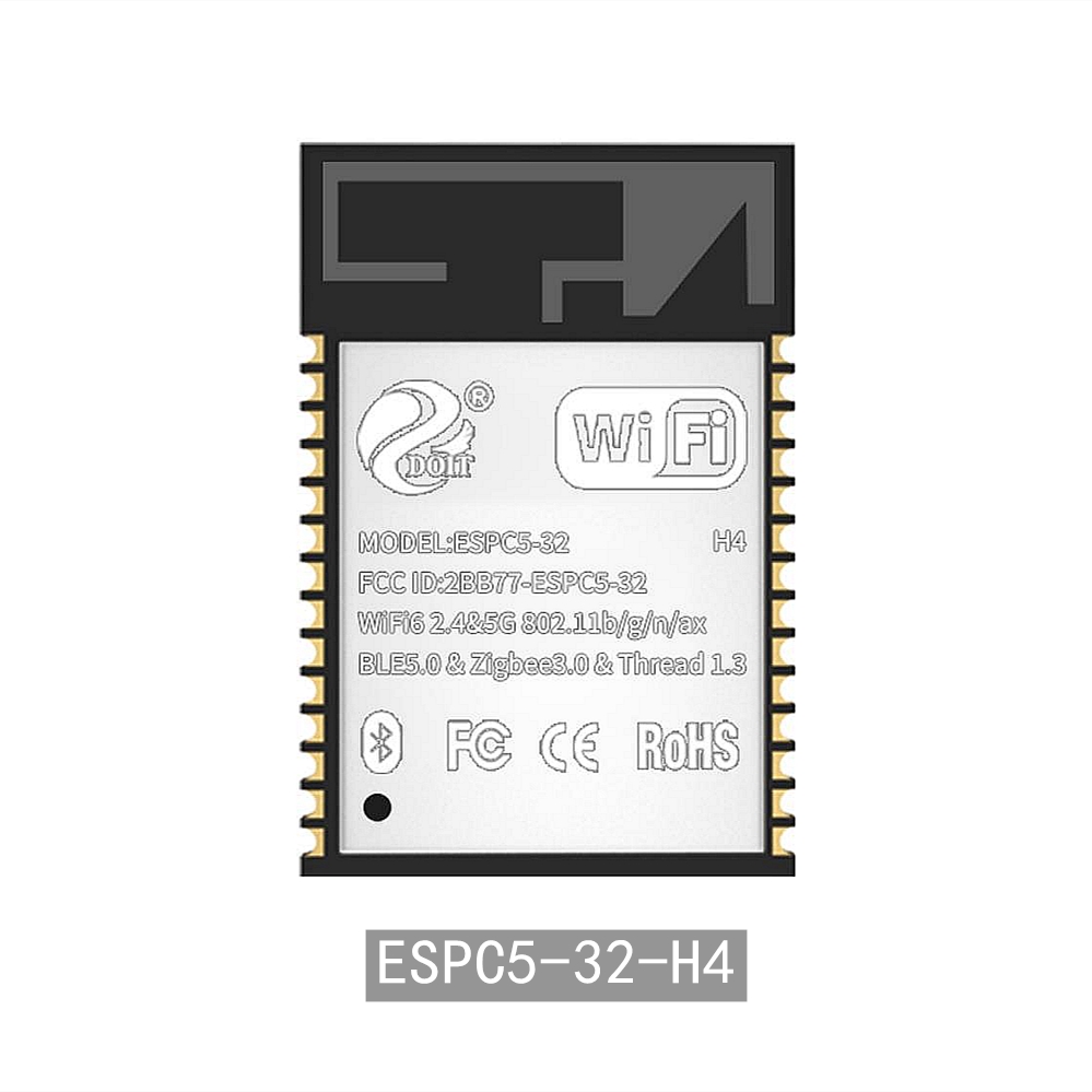 ESPC5-32-H4 RISC-V 双频WiFi6 蓝牙5 兼容 ESP32-C5-WROOM-1-N4
