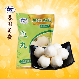 tvi泰国进口鱼蛋豆捞火锅食材麻辣烫关东煮实心鱼肉丸子冷冻鱼丸