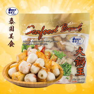 泰国TVI麻辣烫鱼丸豆腐竹轮甜不辣龙虾球火锅丸子关东煮食材什锦