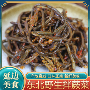 拌蕨菜蕨菜韩国泡菜延边朝鲜族风味正宗韩国泡菜香辣拌蕨菜250g