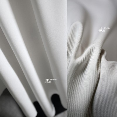 黑白斜纹涤纶风衣服装设计师布料