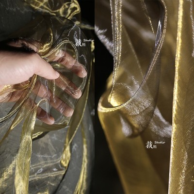 金纱薄款水光纱欧根网纱服装布料