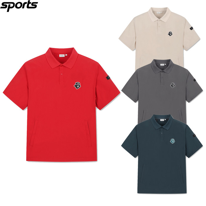 韩国代购golden bear高尔夫球服26春夏男标志弹力翻领运动短袖T恤,运动服/休闲服装,高尔夫球服,淘宝优惠券,粉丝福利购,淘宝优惠卷