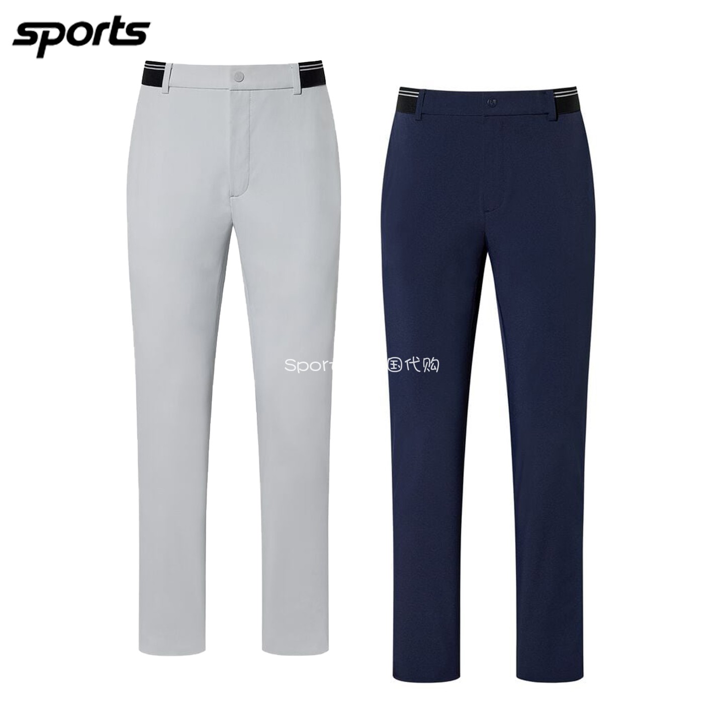 韩国代购FJ高尔夫穿搭26初秋简约纯色商务运动户外弹力直筒长裤男