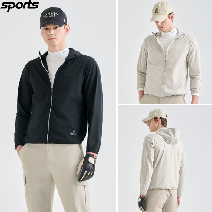 韩国代购lanvin blanc高尔夫球服26春夏男标志柔软轻便连帽外套