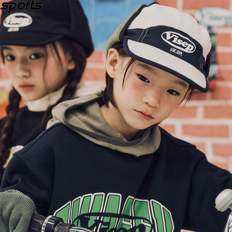 韩国代购VIA SEPTEMBER高尔夫25秋冬绒面护耳户外儿童球帽贝雷帽