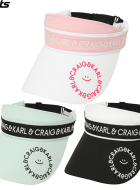 韩国代购CRAIG KARL高尔夫26年春夏宽檐空顶帽防晒户外遮阳女球帽