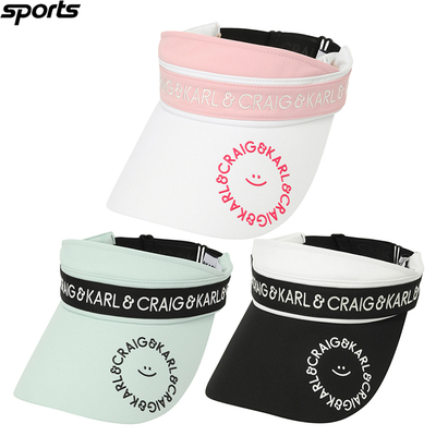 韩国代购CRAIG KARL高尔夫26年春夏宽檐空顶帽防晒户外遮阳女球帽