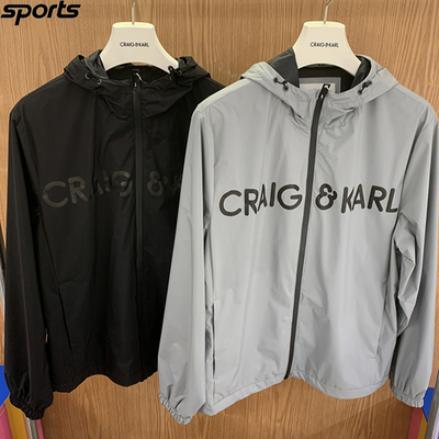 韩国代购CRAIG KARL高尔夫26春夏防水防风连帽宽松户外长袖外套男