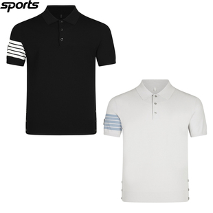 韩国代购amazingcre高尔夫球服26春男弹力透气轻质翻领短袖毛衣