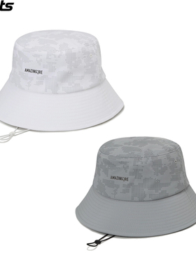 韩国代购amazingcre高尔夫配饰26春夏男女图案轻质休闲防晒渔夫帽