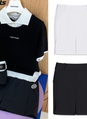 韩国代购CRAIG KARL高尔夫26春纯色弹力舒适运动户外包臀裙短裙女