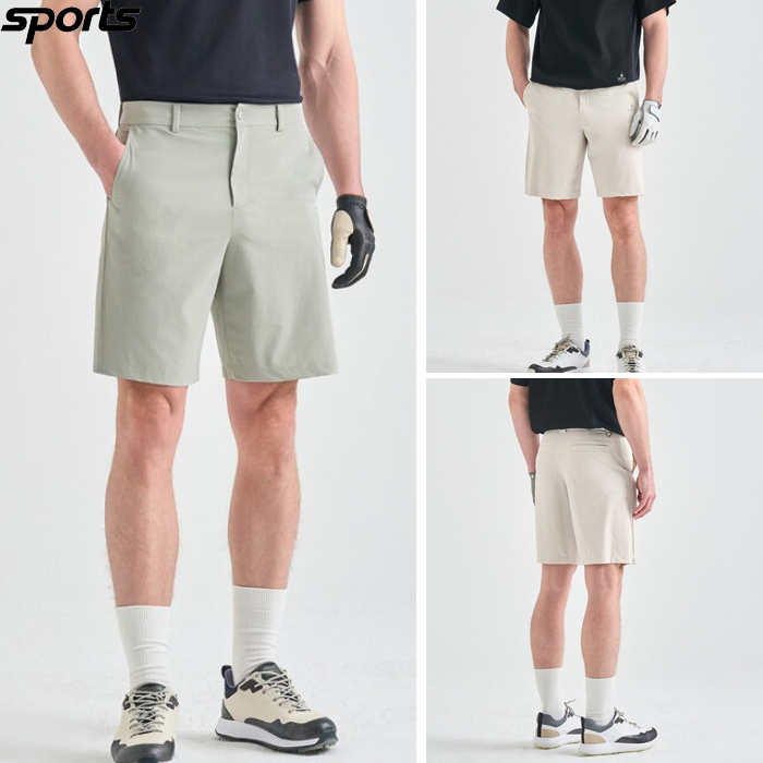 韩国代购lanvin blanc高尔夫球裤26春夏男弹力宽松运动半身短裤