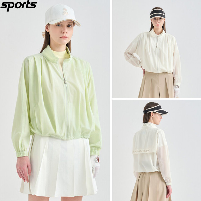 韩国代购lanvin blanc高尔夫球服26春夏女标志轻盈透气立领外套