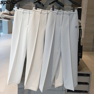 韩国代购southcape高尔夫26春透气垂感纯色运动户外阔腿裤长裤女