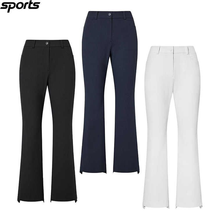 韩国代购FJ高尔夫26年春夏速干吸湿弹力修身运动户外微喇裤长裤女