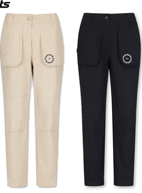 韩国代购CRAIG KARL高尔夫26春夏大口袋弹力透气运动束脚裤长裤女