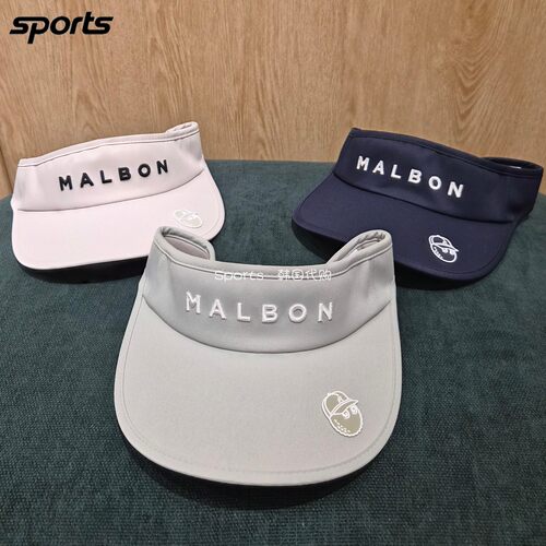 韩国代购malbon高尔夫球配饰26初秋男女标志纯色空顶防晒遮阳帽