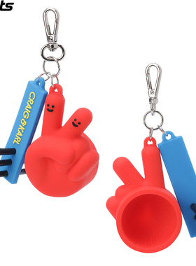 韩国代购CRAIG KARL高尔夫配饰ins24年新款3D手指硅胶挂件小球袋