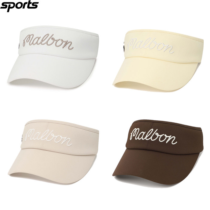 韩国代购malbon高尔夫球配饰26春夏女标志防晒遮阳运动休闲无顶帽