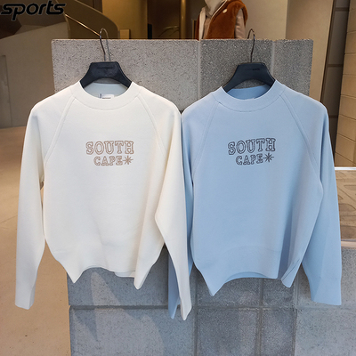 韩国代购southcape高尔夫26年春圆领宽松舒适运动户外长袖卫衣女